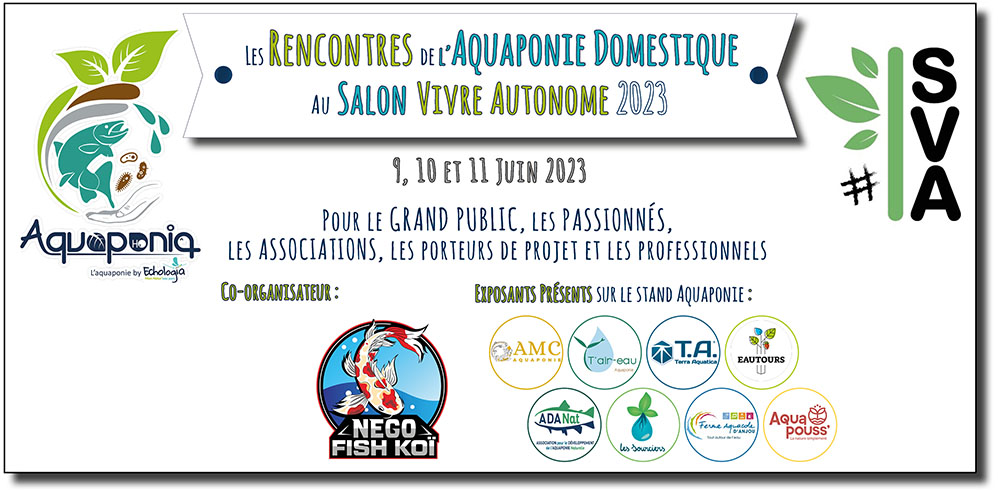 Rencontres aquaponie domestique Salon Vivre Autonome 2023 Echologia Aquaponia 1000px